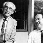 バーナードリーチ氏（左）と池田三四郎